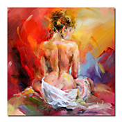 Hand-painted People Oil Painting with Stretched Frame