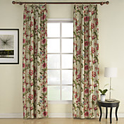 (Un panneau) au printemps prochain impression salle de fleur assombrissement rideaux