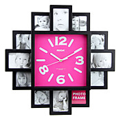 Horloge murale avec photo de mode fonction de cadre de conception