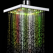 7 couleurs LED Changement de chef contemporaine robinet de douche de 8 po