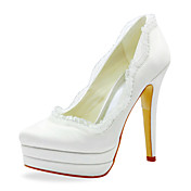 Belles Satin Stiletto talon pompes avec des ruches chaussures de mariage (plus de couleurs)
