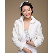 Élégant Manches longues fourrure Faux mariage / partie vestes / enveloppements