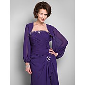 Manches longues en mousseline de soie avec des perles Soirée / Mariage Wrap / Jacket (plus de couleurs)