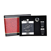 Personnalisé 4 pièces en acier inoxydable de 6 oz Flask Gift Set