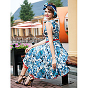 Robe Swing VINTAGE TS avec la ceinture