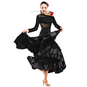 salle de bal Vêtements viscose avec de la dentelle danse latine haut pour dames