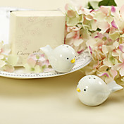 sel nid d'oiseau en céramique de faveur de mariage & poivrières (lot de 2)