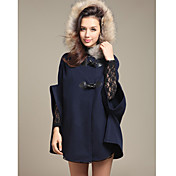 Weimeijia capuche Cape Manteau Tweed