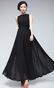 Robe Maxi plissé des femmes