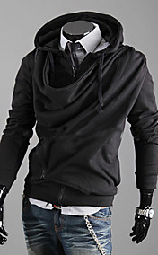 Solide pull à capuche de couleur pour hommes