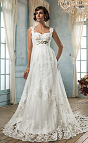  gaine / colonne bretelles sweetheart robe de mariée en tulle
